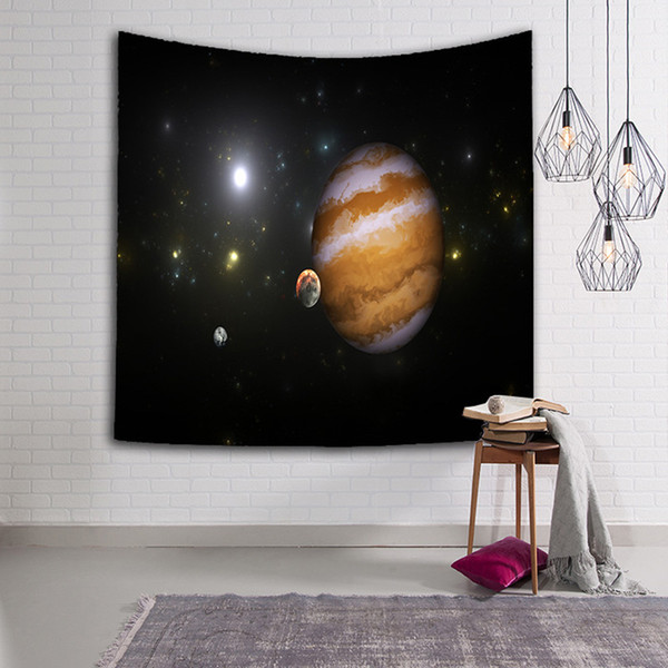 Planet Tapestry Wall Hanging Throw Rugs Room College Dorm Decorations Bedspread On Bed Beach Mat