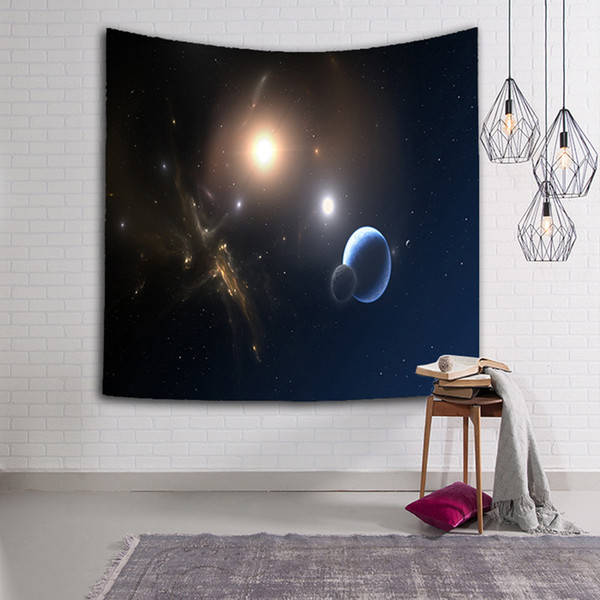 Universe Wall Tapestry Home Decoration Living Room Galaxy Decorative Wall Cloth Beach Towel