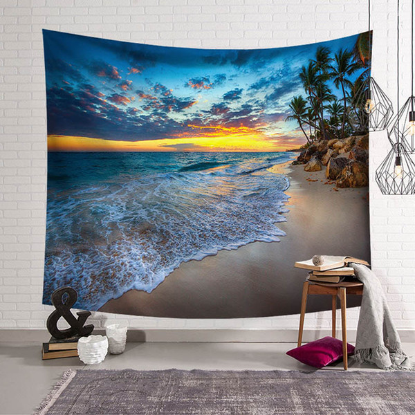 Sea Tapestry Wall Cloth Decoration Accessories Products For Home Carpet Playa Blanket Beach Towel