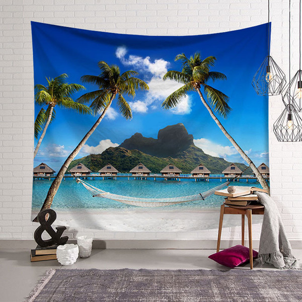 Hawaii Tapestry Beach Towel Boho Blanket Home Textile Wall Hanging Bedspread And Curtains Wall Cloth