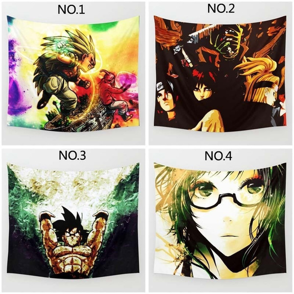 Fashion Tapestry of Super Animation Dragon Ball Wukong Beta Cartoon Print Hanging Wall Decor Towel Hanging Home