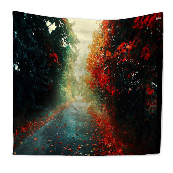 Wall hanging Beach towel Tapestries factory direct cross-border new custom natural scenery polyester Indian tapestry printing New style