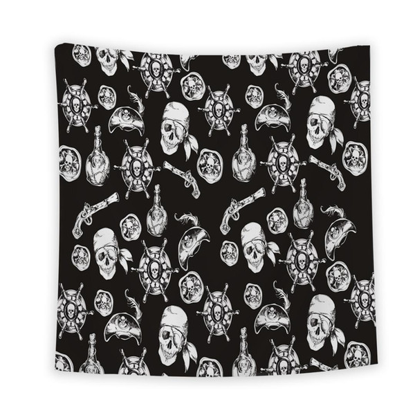 Classroom Decor Tapestry by Pirate Skull Black, American Style