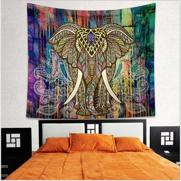 Elephant Tapestry Wall Hanging Hippie Tapestry Indian Dorm Decor Popular Tapestry for Bedroom Living Room Dorms