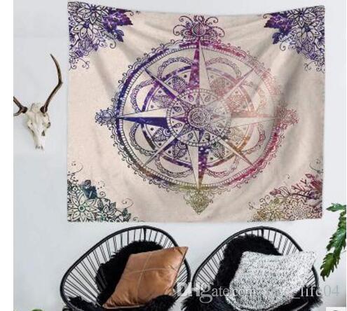 1 pc wholesale Fashion Joyous Elephant Mandala Tapestry Wall Hanging Tapestries Boho Decor Bedspread wall carpet Elephant Wall Blanke II-326