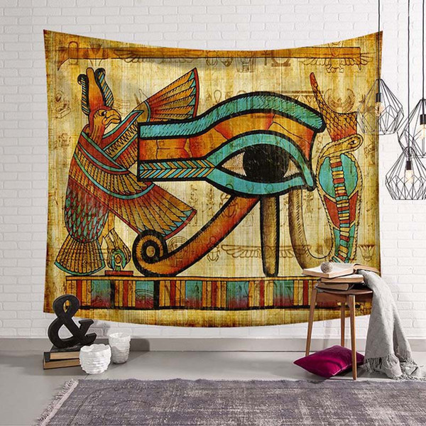 1 Pcs The Eye Of Horus Wall Tapestry Egyptian Decor Wall Cloth Home Textile Wall Hangings For Home Art