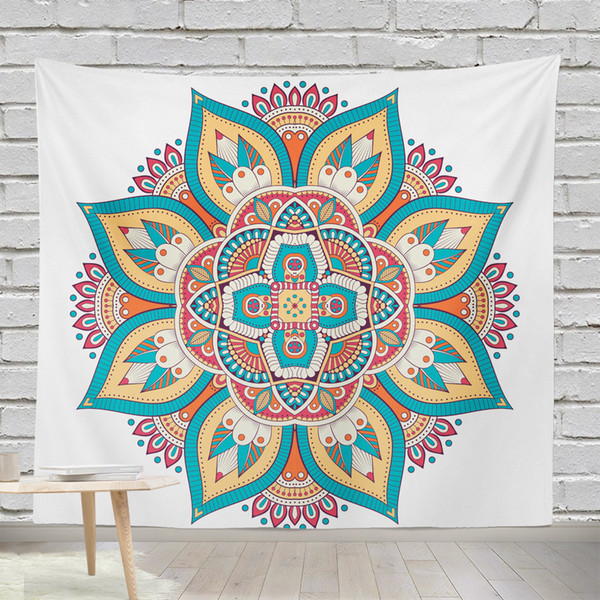 New Designs Bohemian Tapestries Mandala Beach Tapestry Hippie Throw Yoga Mat Towel Elephant Peacock Beach Shawl