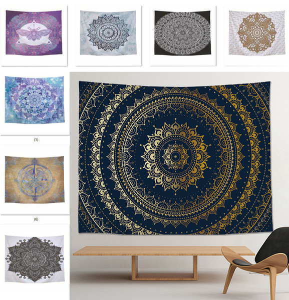 Wall hanging tapestry mandala tapestry bedroom living room rug home decorative tapestry picnic beach mat 60x78.7inch 59x51inch