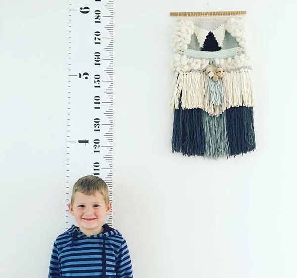 Free Shipping Simple Nordic Style Children 's Height Ruler Wall Hanging Type Height Measurement Kids Home Decoration Wall Art Ornaments