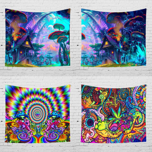 Magic Wall Tapestry Visual 3D Printing Wall Handing Tapestries Cloth Tapestries Bedding Home Decor Art