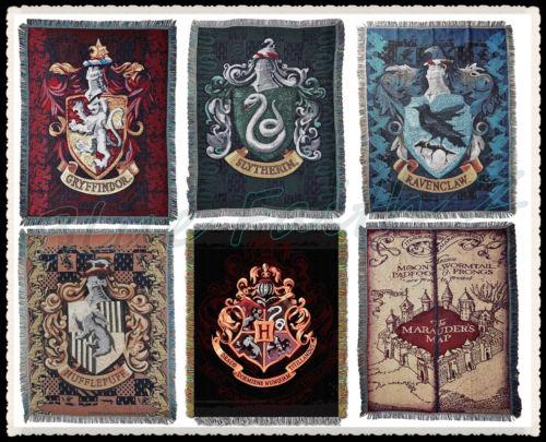 Harry Potter Ravenclaw House Crest Logo Woven Tapestry Throw Blanket NEW 120cm*150cm