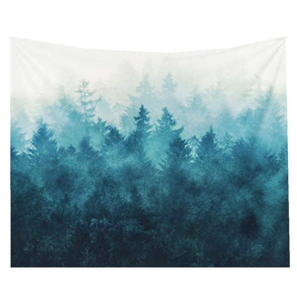 Forest Tapestries Wall Hanging Tapestry Fabric Wallpaper Beach Towel Instant Popular Mat Home Decor,150*130cm/59*51in