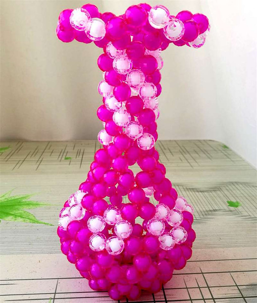 Pure handmade beaded vase ornaments wedding gift Home Furnishing resin technology products