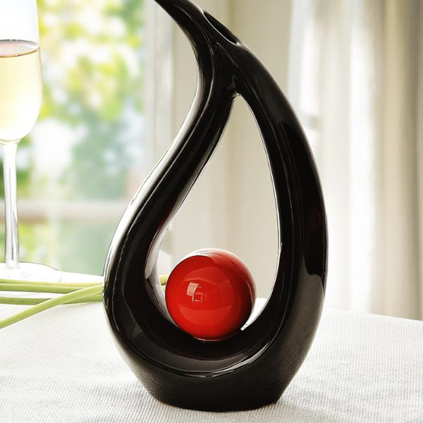 Hot Modern Water Shaped Ceramic Vase for Home Decor Tabletop Vase Creative home furnishings free shipping