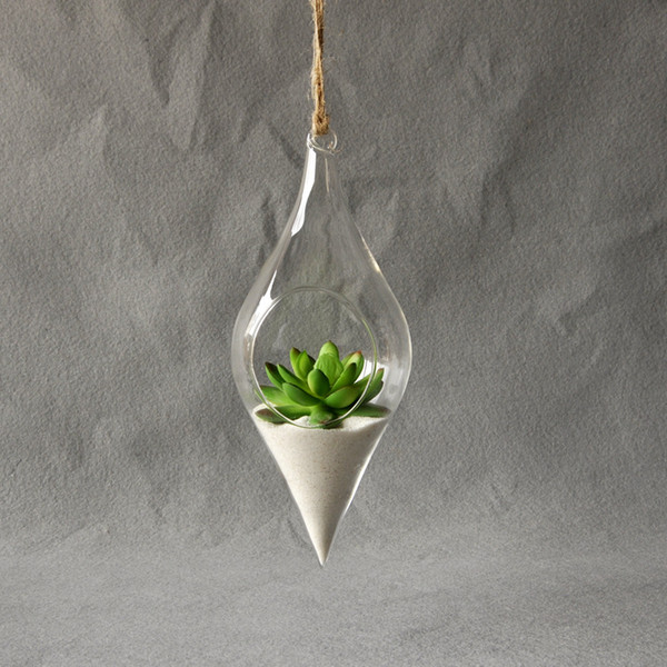 Hanging Glass Vase Hanging Terrarium Hydroponic Flower Container Indoor Creative Vase Home Decor Drop shipping