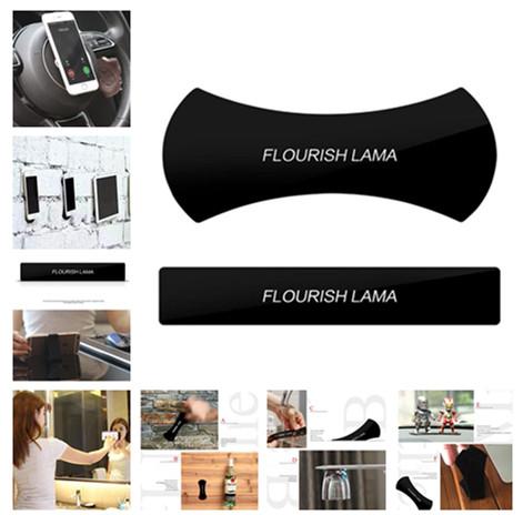 Magic Flourish Lama Rubber Pad Universal Wall Sticker Multi-Function Phone Holder Car Kits Car Bracket Pods FlourishLama Mount Flexible a794