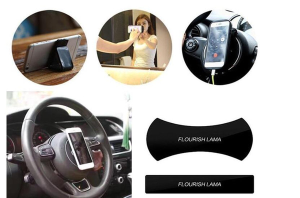 Cell Phone FLOURISH LAMA Holders Heat Resisting Car Phone Bracket Easy To Use Resuable Powerful Strong Stick Glue Anywhere Wall Sticker a794