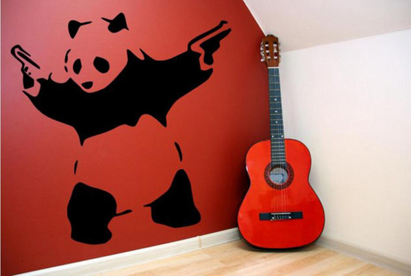 DIY Wall Sticker basketball and Panda PVC Decals wholesale Removable Vinyl Wall Art Stickers..