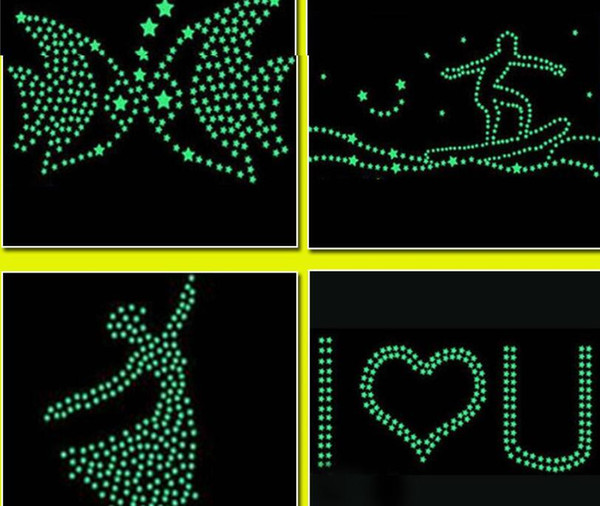 hot sale wall sticker night light star DIY Wall Stickers Night Glow in Dark Luminous Stars Nursery / Kid's Room