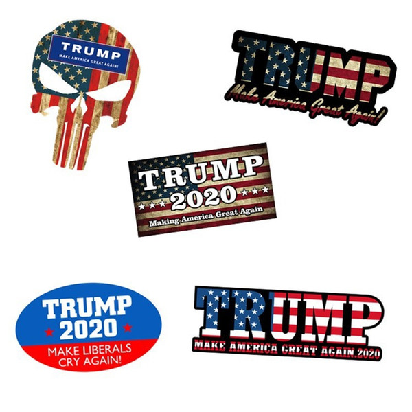 Donald Trump Wall Stickers Letter 2020 Make Librals Cry Again Car Sticker 8 Styles Decoration Reflective Paste 3tkE1