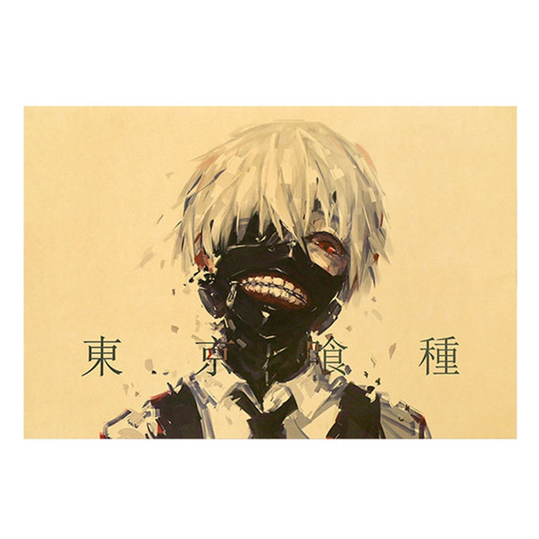 Anime Tokyo Ghoul Poster Touka White Kraft Paper Tokio Ghoul Print Poster Wall Decor Cuadros Decoracion