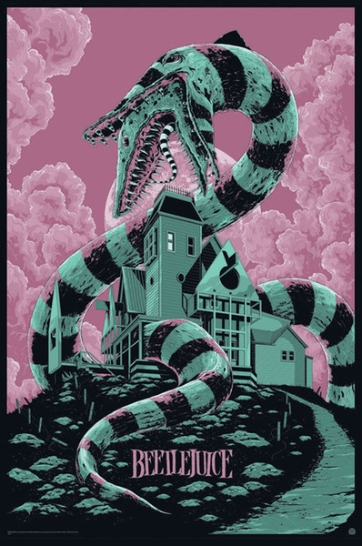 Beetlejuice Movie Art Silk Poster 24x36inch 24x43inch