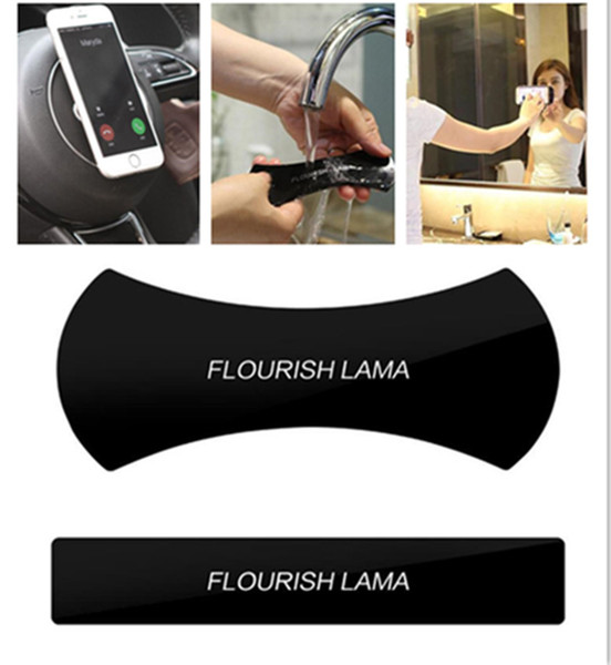 Wall Sticker Flourish Lama Phone Holder Viscosity Mount Holder Washable Reusable Flexible Phone Holders Black Color Cell Phone Mounts a794