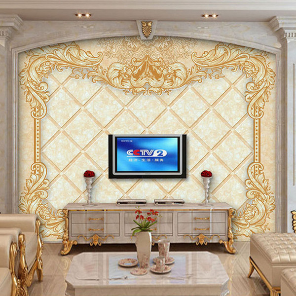 Arkadi Custom Photo Wall Paper European Style Flower Pattern Large Mural Living Room TV Background Wall Decor 3D Wall Murals Wallpaper