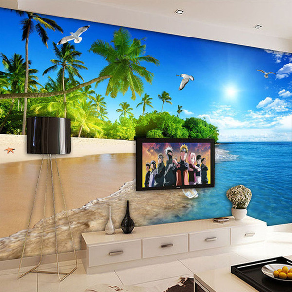 Custom Poster Photo Wallpaper Modern HD Seascape Mural Wallpaper Living Room Bedroom Sofa Background Wall Wallpaper For Walls