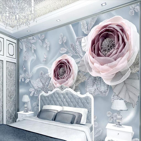 Simple and modern 3d murals TV wallpaper TV background wall Custom murals Sofa wallpaper European wall coverings