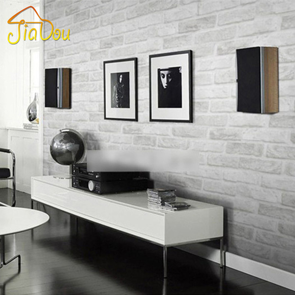 Deep Embossed 3D Brick Wall Paper Modern Vintage Brick Stone Pattern Paper Wallpaper Roll For living room Wall covering Decor