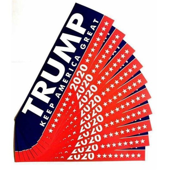 Donald Trump 2020 Car Stickers Bumper Sticker Keep Make America Great Decal for Car Styling Vehicle Paster Novelty Items Trump Stickers