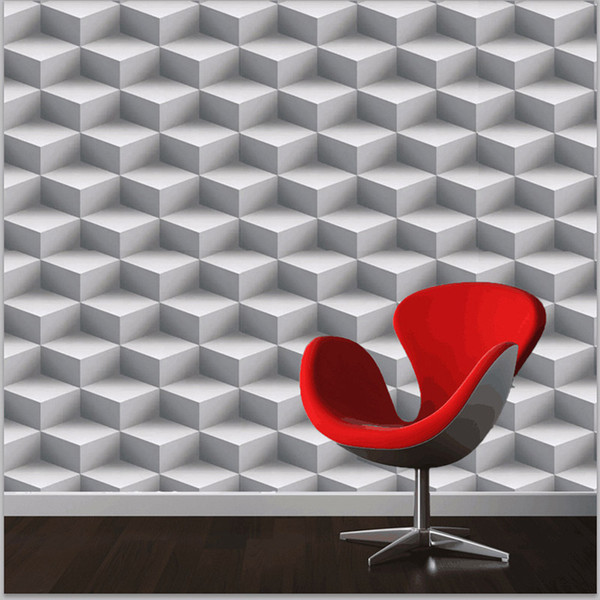 Modern 3D Wallpapers Personalized Lattice 3D Wall Murals Vinyl Wallpaper Roll,PVC Waterproof Background Wall Paper for Walls