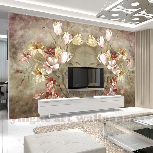 Modern Custom 3D Luxury Wallpaper Elegant floral Photo Wallpaper Wall Murals Home Decor Wall Art Bedroom Sofa TV Background