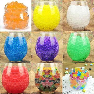 10000pcs/packet colored orbeez soft crystal water paintball gun bullet grow water beads grow balls water gun toys crystal soil