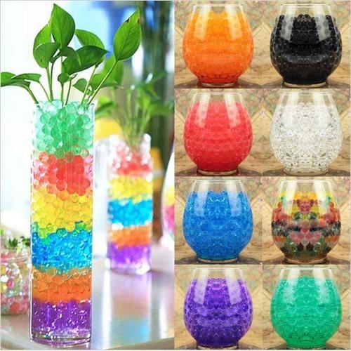 New cute Garden decoration Pearl shaped Crystal Mud 12 colors Water Beads wedding Home Decor IA75