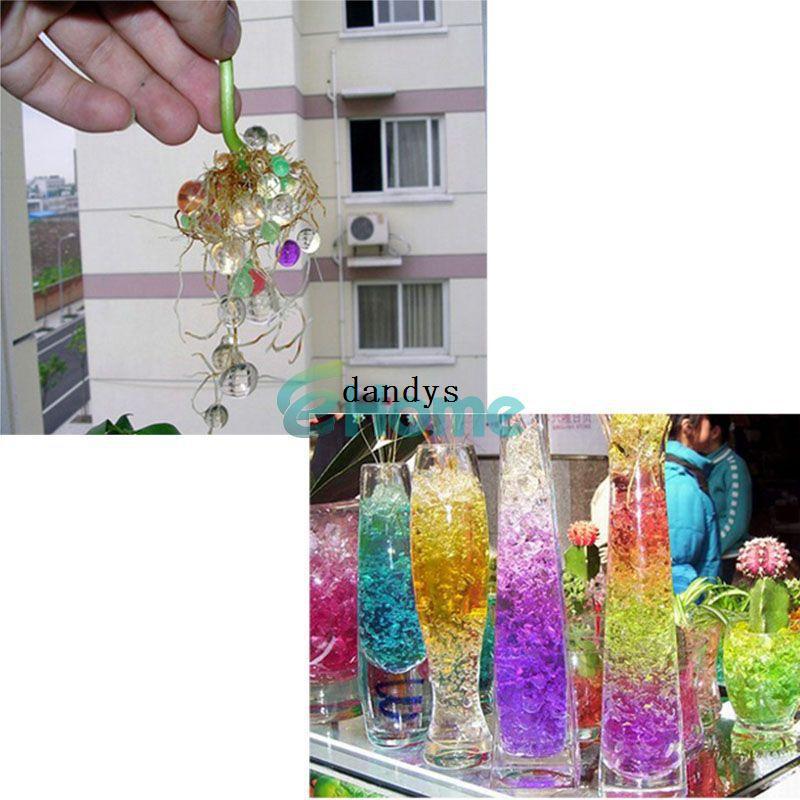 100 Packs=100 set Magic Crystal Mud SoilWater Beads for Flower Plant Gift , dandys