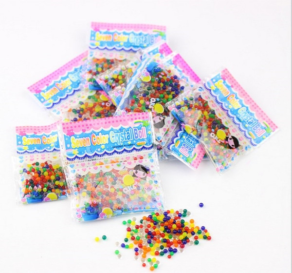 New colourful Crystal puree beads Water Beads plant decoration Crystal mud household Decorative supplies children toys