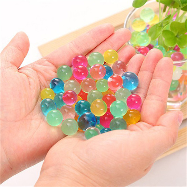 3000pcs Colored Soft Crystal Soil Water Paintball Gun Bullet Grow Water Beads Grow Balls For Home Garden Outdoor Decoration