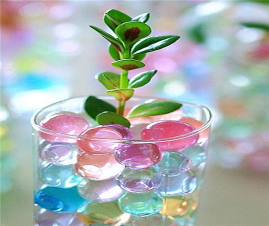 Wedding Decorations Party Clay Flower Baby Sea Water Pearl Resin Ball Crystal Crystal Soil Water Polo Toy For Plant Play Decorations