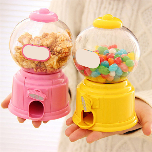 LS4G Cute Sweets Mini Candy Machine Creative Bubble Gumball Machine Dispenser Coin Bank Kids Toy Children Gift