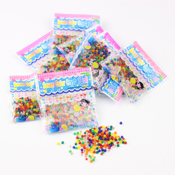 New colourful Crystal puree beads Water Beads plant decoration Crystal mud household Decorative supplies children toys IA751