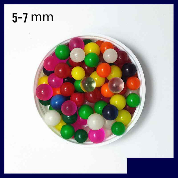 5-7mm /8-10mm Extra Big Crystal Soil Sea Baby Water Beads Pearl shape Grow Magic Jelly Ball Wedding Home Decoration Crafts For Kid's Gift