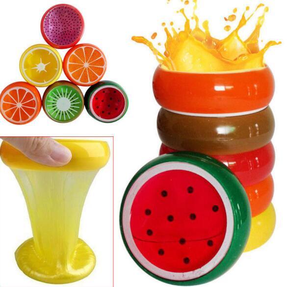 200pcs/ Creative Fashion Home Slime Fruit Crystal Clay Clay Pearl Color DIY Transparent Jelly Children Toy Fruit Slime