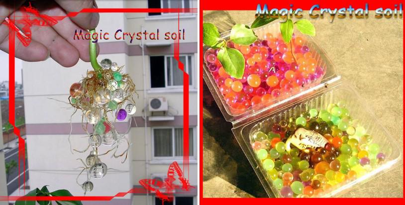 Rainbow Color Water Crystal Mud Soil Water Soil Beads Seven Color Crystal Balls Home Decoration