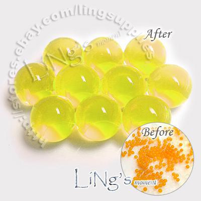 Hot item--10pack Yellow NEW Crystal Jello table decor Wedding Party Centerpiece Decoration