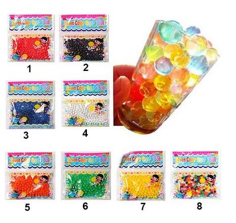 Fedex DHL EMS Magic Water Plant Flower Jelly Crystal Soil Mud Water Pearls Gel Beads Balls Crystal Mud Boll 2.5mm 3g 1000bag/lot