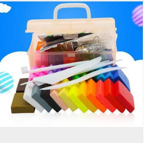 24colors 500g Ultra-light paper clay Kids education plasticine DIY toys non-toxic environmentally friendly clay dropship