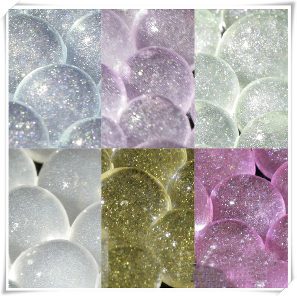 Big Loss Sale 100g/lot glitter water beads sparkle crystal soils hydrogel for centerpiece decor.