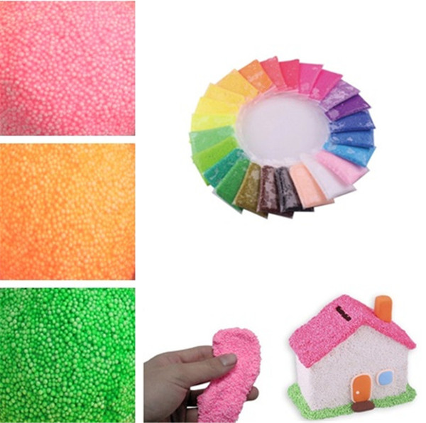 24 colors Pearl mud Snow mud Children diy hand - colored mud fancy toy for children IA606